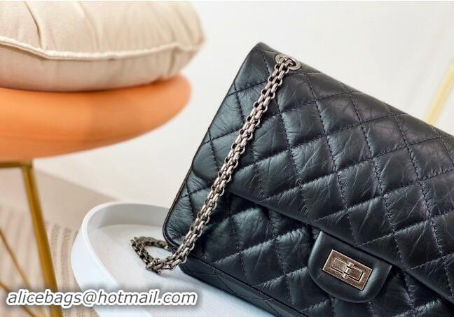 Top Quality Chanel Reissue 2.55 Aged Calfskin Large Flap Bag A37587 Black/Gold 2023