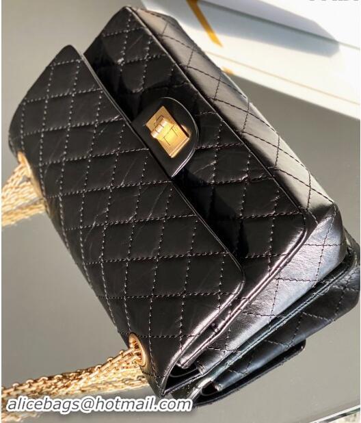 Well Crafted Chanel 2.55 Handbag in Aged Calfskin & Gold-Tone Metal A1601 Black 2024 Top Quality