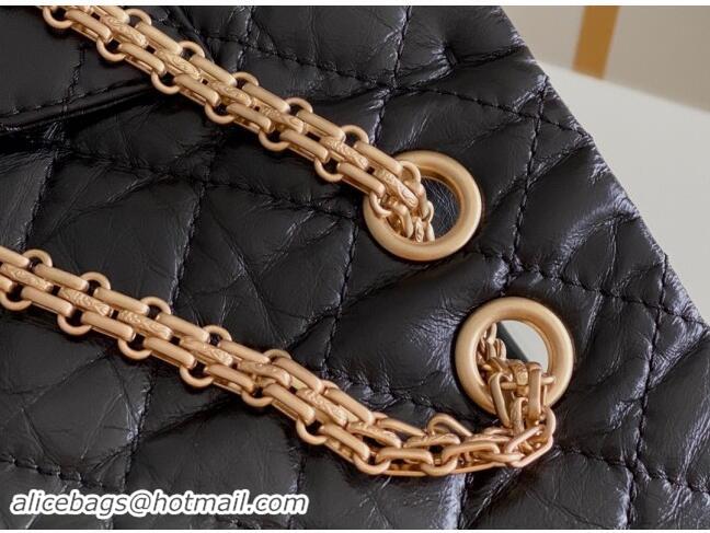 Promotional Chanel Large 2.55 Handbag in Aged Calfskin & Gold-Tone Metal A1602 Black 2024 Top Quality