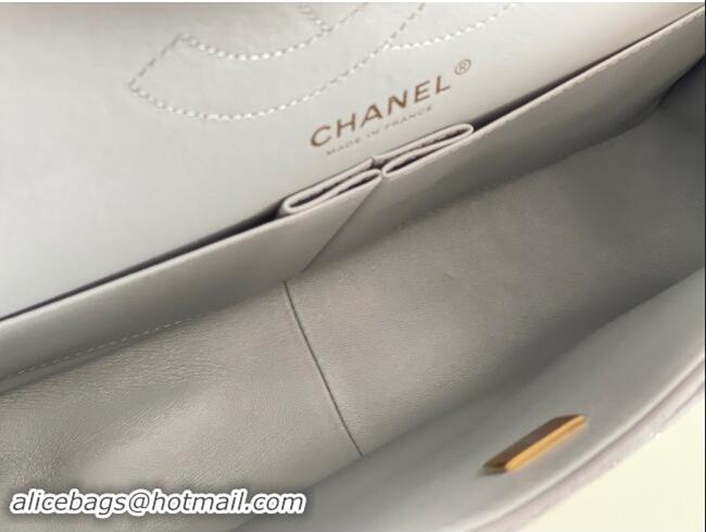 Discount Chanel Large 2.55 Handbag in Aged Calfskin & Gold-Tone Metal A1603 Grey 2024 Top Quality