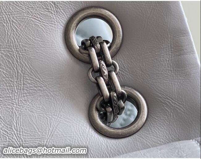 Buy Chanel Large 2.55 Handbag in Aged Calfskin & Silver-Tone Metal A1603 Grey 2024 Top Quality