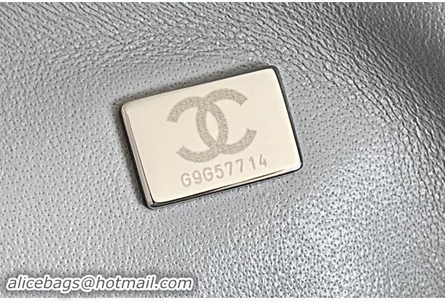 Buy Chanel Large 2.55 Handbag in Aged Calfskin & Silver-Tone Metal A1603 Grey 2024 Top Quality