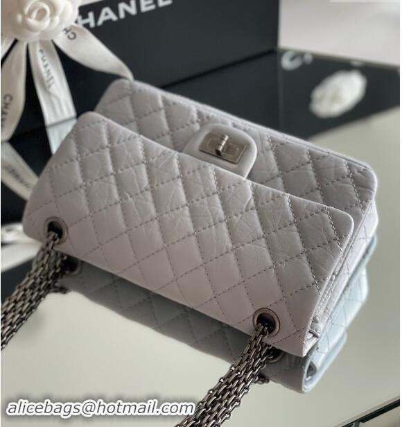 Well Crafted Chanel 2.55 Handbag in Aged Calfskin & Silver-Tone Metal A1603 Grey 2024 Top Quality