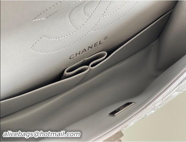 Well Crafted Chanel 2.55 Handbag in Aged Calfskin & Silver-Tone Metal A1603 Grey 2024 Top Quality