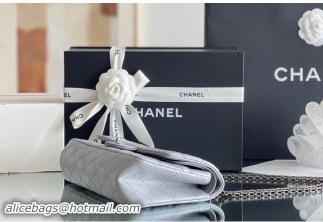 Well Crafted Chanel 2.55 Handbag in Aged Calfskin & Silver-Tone Metal A1603 Grey 2024 Top Quality