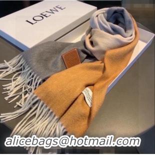 Low Cost Loewe Logo Patch Cashmere Long Scarf 32x190cm 0912 Grey 2024