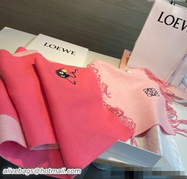 Buy Luxury Loewe Double Long Scarf 35x180cm 112802 Pink 2024