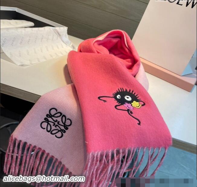 Buy Luxury Loewe Double Long Scarf 35x180cm 112802 Pink 2024