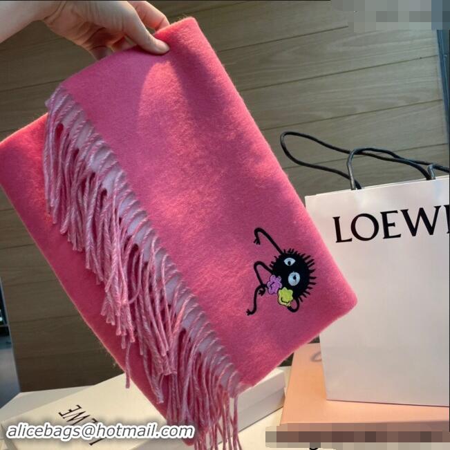 Buy Luxury Loewe Double Long Scarf 35x180cm 112802 Pink 2024