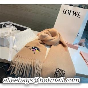 Top Design Loewe Double Long Scarf 35x180cm 112802 Beige 2024