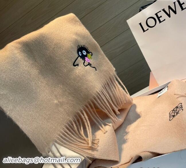 Top Design Loewe Double Long Scarf 35x180cm 112802 Beige 2024