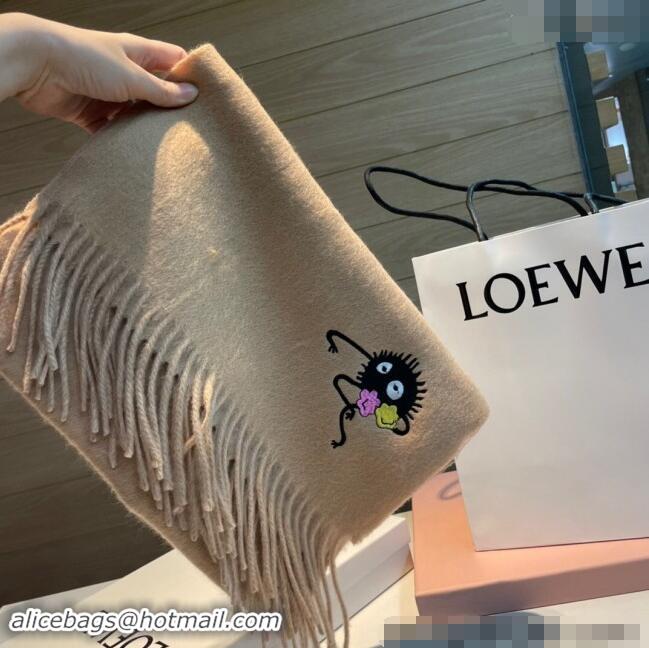 Top Design Loewe Double Long Scarf 35x180cm 112802 Beige 2024