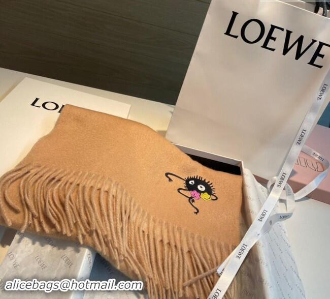 Top Design Loewe Double Long Scarf 35x180cm 112802 Beige 2024