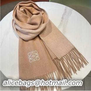 Buy Classic Loewe Scarf In Wool And Cashmere 28x180cm L8922 Beige