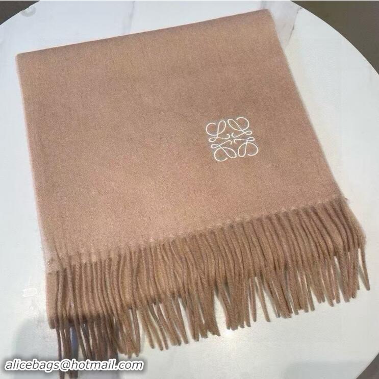 Buy Classic Loewe Scarf In Wool And Cashmere 28x180cm L8922 Beige