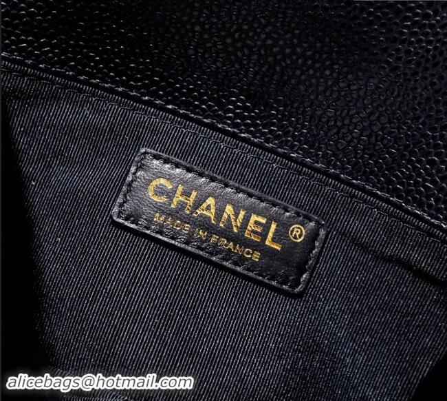 Inexpensive Chanel Grained Calfskin Small Classic Le Boy Flap Bag A67085 Dark Blue