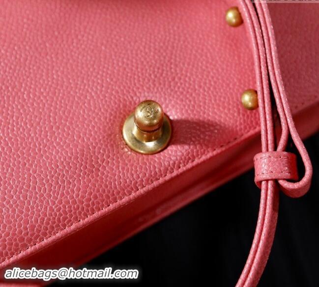 Top Quality Chanel Grained Calfskin Small Classic Le Boy Flap Bag A67085 Pink