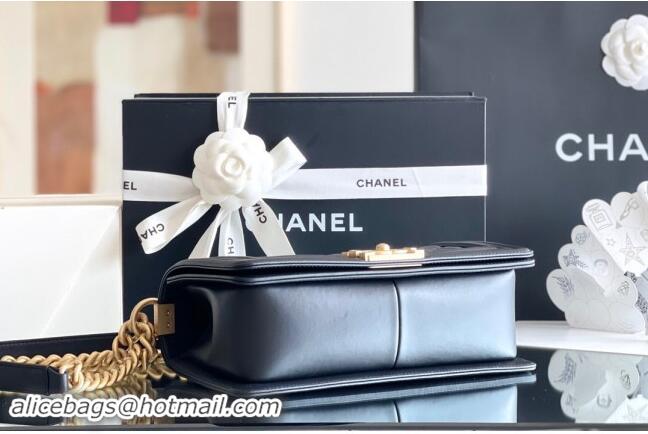 Promotional Chanel Original Calfskin Leather Medium Boy Flap Bag AS2631 Black/Gold Top Quality