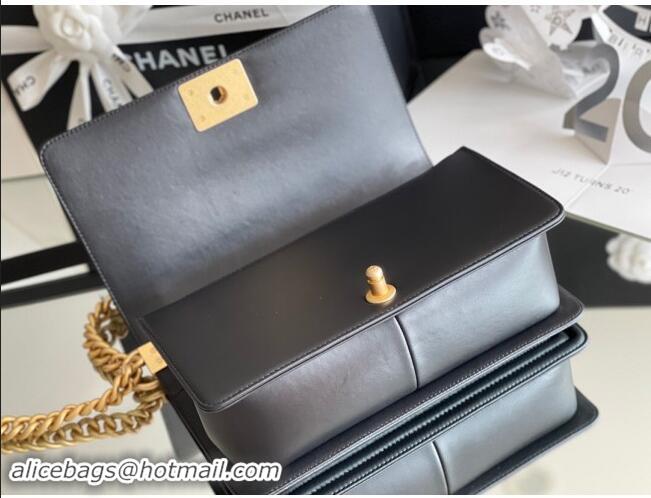 Promotional Chanel Original Calfskin Leather Medium Boy Flap Bag AS2631 Black/Gold Top Quality