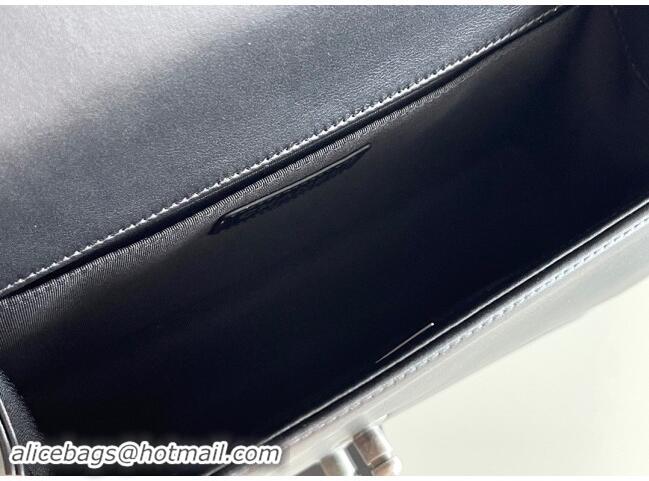 Luxurious Chanel Original Calfskin Leather Medium Boy Flap Bag AS2631 Black/Silver 2023 Top Quality