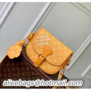 Super Quality Louis Vuitton Mens Montsouris Messenger bag in Monogram Heritage Canvas M12694 Yellow 2024