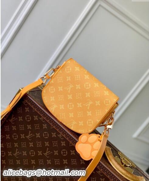 Super Quality Louis Vuitton Mens Montsouris Messenger bag in Monogram Heritage Canvas M12694 Yellow 2024