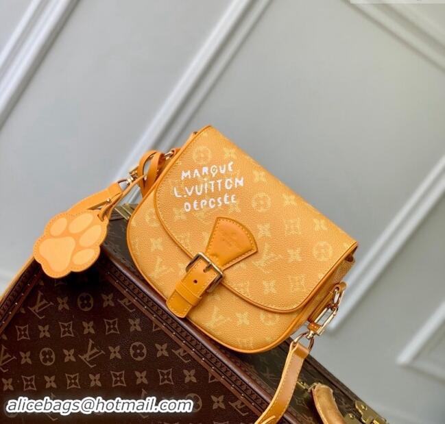 Super Quality Louis Vuitton Mens Montsouris Messenger bag in Monogram Heritage Canvas M12694 Yellow 2024