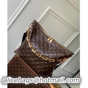 Well Crafted Louis Vuitton Coussin Hobo MM Bag in Monogram Leather M12072 Chocolate Brown 2024