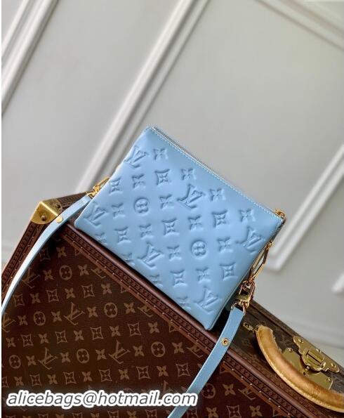 Grade Quality Louis Vuitton Coussin BB Bag in Monogram Puffy Lambskin M24338 Light Blue 2024