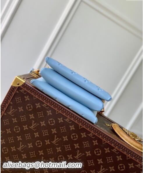 Grade Quality Louis Vuitton Coussin BB Bag in Monogram Puffy Lambskin M24338 Light Blue 2024