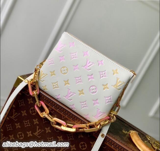 Well Crafted Louis Vuitton Coussin BB Bag in Monogram Puffy Lambskin M11727 White 2024