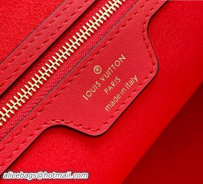 Low Price Louis Vuitton Epi Leather Neverfull MM Tote Bag M12755 Red 2024