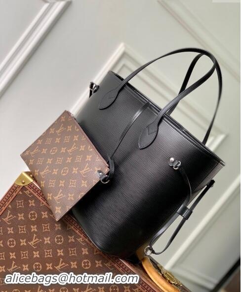 Well Crafted Louis Vuitton Epi Leather Neverfull MM Tote Bag M11930 Black 2024