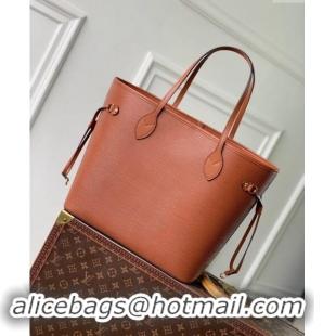 Well Crafted Louis Vuitton Epi Leather Neverfull MM Tote Bag M12467 Kenyan Fauve Brown 2024