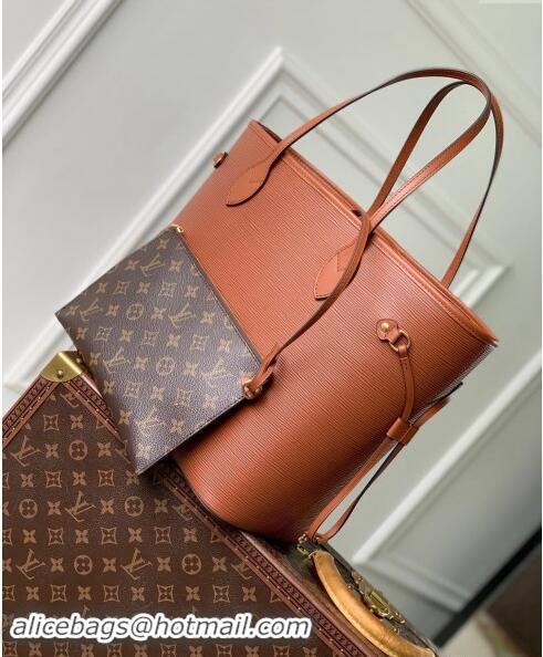 Well Crafted Louis Vuitton Epi Leather Neverfull MM Tote Bag M12467 Kenyan Fauve Brown 2024