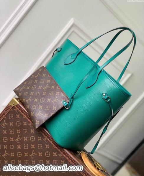 Top Grade Louis Vuitton Epi Leather Neverfull MM Tote Bag M12755 Green 2024