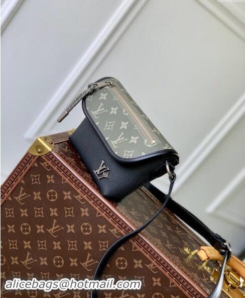 ​Buy Discount Louis Vuitton Mens Pulse Wearable Wallet Mini Bag M12618 Khaki Green/Black 2024