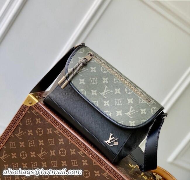 Well Crafted Louis Vuitton Mens Pulse Messenger Bag M12625 Khaki Green/Black 2024