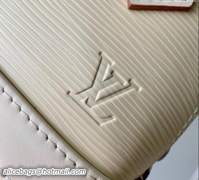 Grade Quality Louis Vuitton Nano Alma Bag in Epi Leather M82411 Quartz White 2024