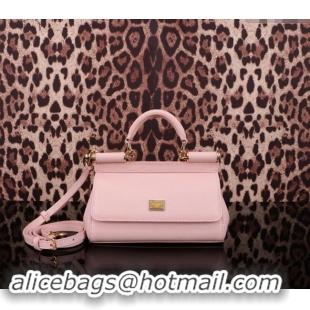 Grade Design Dolce&Gabbana Calfskin Mini Sicily handbag BB6111 Light Pink 2023