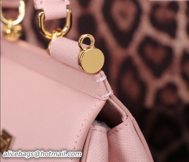 Grade Design Dolce&Gabbana Calfskin Mini Sicily handbag BB6111 Light Pink 2023