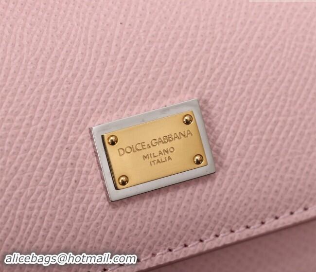 Grade Design Dolce&Gabbana Calfskin Mini Sicily handbag BB6111 Light Pink 2023