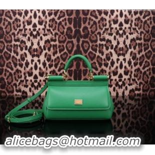 Famous Brand Dolce&Gabbana Calfskin Mini Sicily handbag BB6111 Green 2023