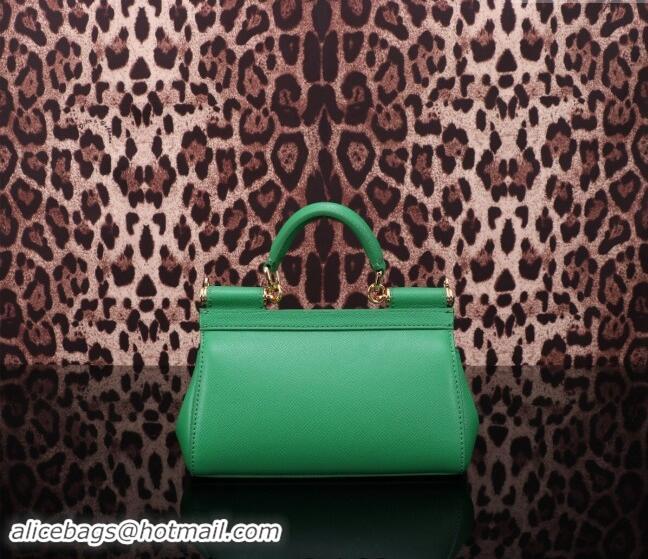 Famous Brand Dolce&Gabbana Calfskin Mini Sicily handbag BB6111 Green 2023