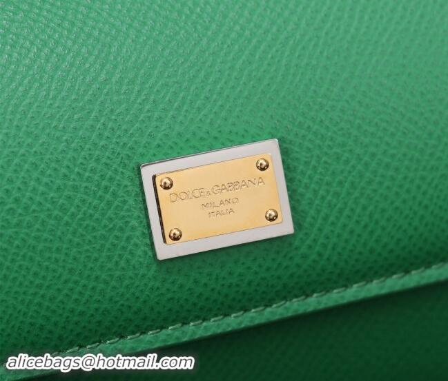 Famous Brand Dolce&Gabbana Calfskin Mini Sicily handbag BB6111 Green 2023