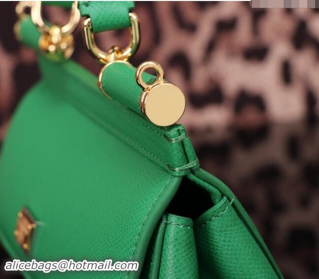 Famous Brand Dolce&Gabbana Calfskin Mini Sicily handbag BB6111 Green 2023