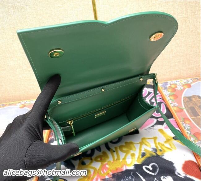 Well Crafted Dolce&Gabbana DG Calfskin Crossbody Bag with Logo D6611 Green 2022