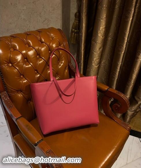 New Fashion Dolce & Gabbana DG Logo Medium Shopper Tote Bag in Calfskin D9158 Pink 2024