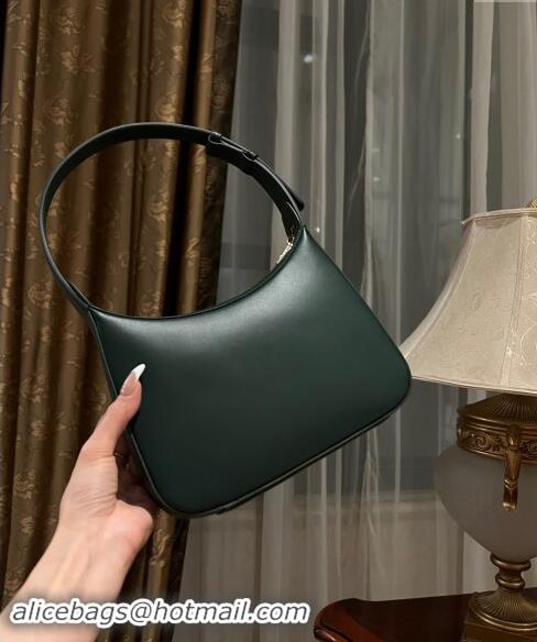 New Design Dolce & Gabbana 3.5 Hobo Calfskin Shoulder bag with DG Logo 9040 Dark Green 2024