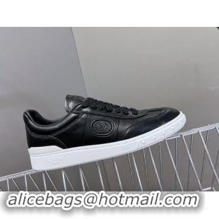 Luxurious Valentino Upvillage Trainer Sneakers in Calfskin Leather with Logo Web Black 1116028